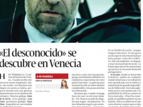 El desconocido se descubre en Venecia