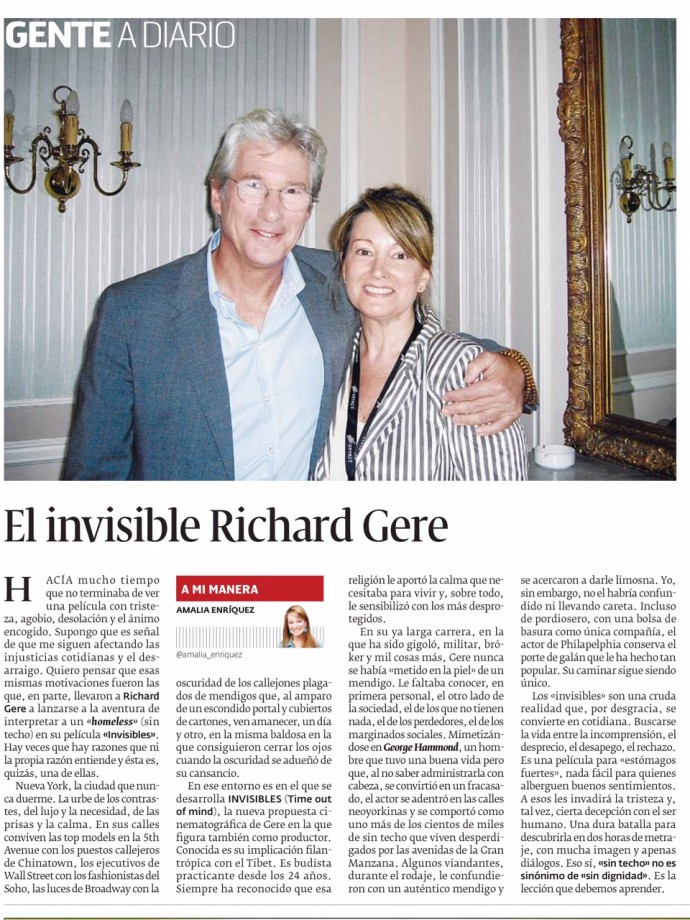 El invisible Richard Gere